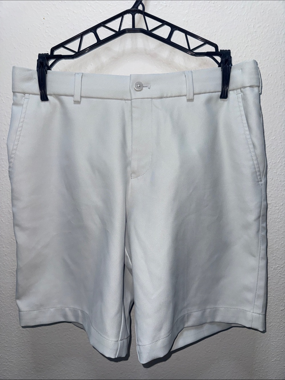 Peter Millar White Kids Flat-Front Shorts